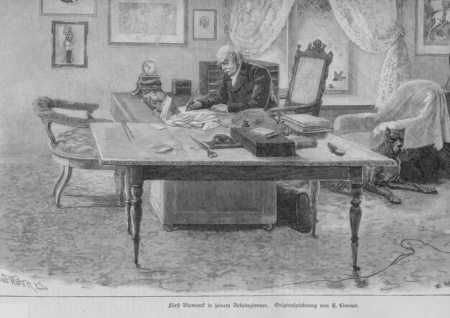 Fürst Bismarck in seinem Arbeitszimmer