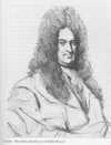 Leibniz. Bleistiftskizze von Adolph Menzel