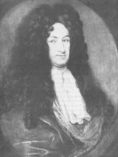 Leibniz. Gemälde von Anton Scheits