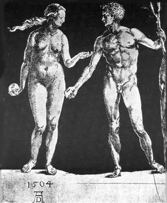 Adam und Eva; Albrecht Dürer (1504)